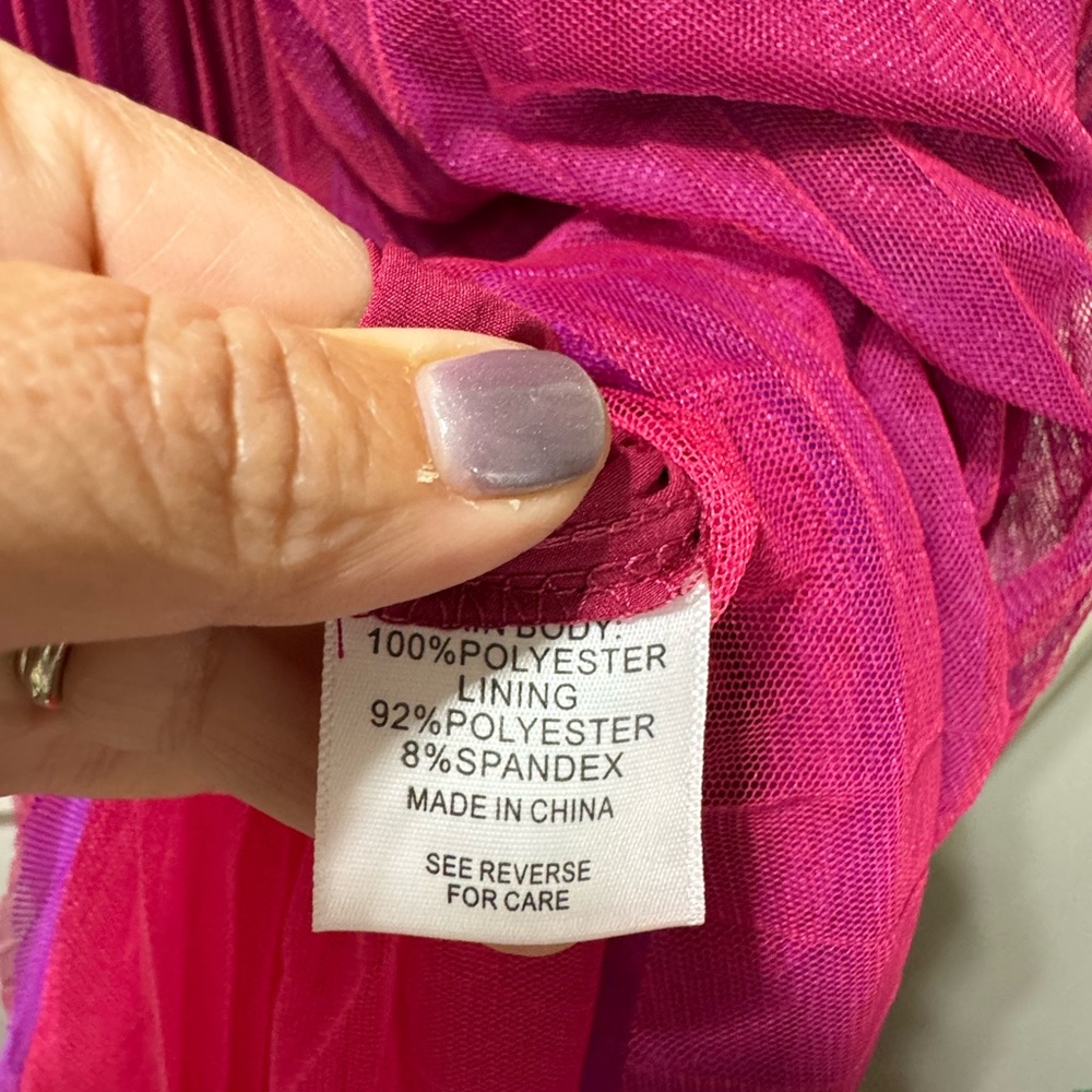 🦋 Summer Sale 🦋 LUCY PARIS PARKER TULLE DRESS IN MAGENTA IN PINK - Picture 6 of 9